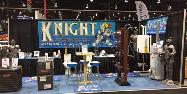 Calgary Home Show Knight booth