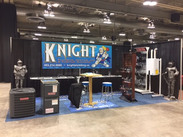 Knight booth at the Calgary Home Show 2017
